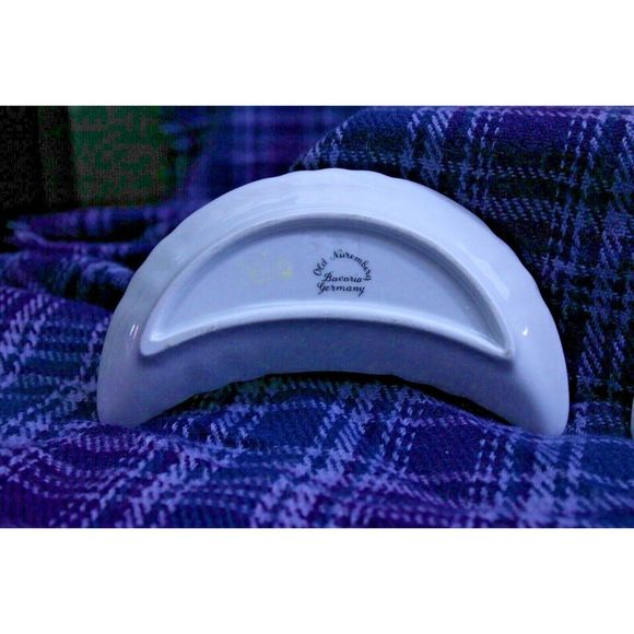 Old Nuremberg Bavaria Germany Floral Bone Dishes - Picture 8 of 8